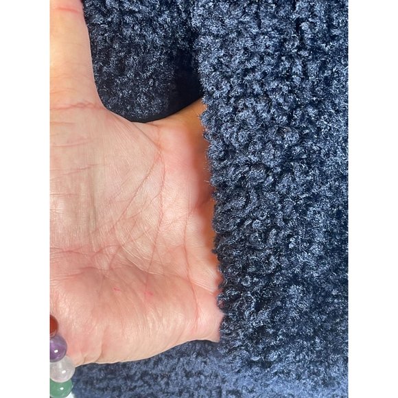 NWT Anthropologie Boden Teddy Bear Jacket Navy Size 14 - Picture 6 of 8